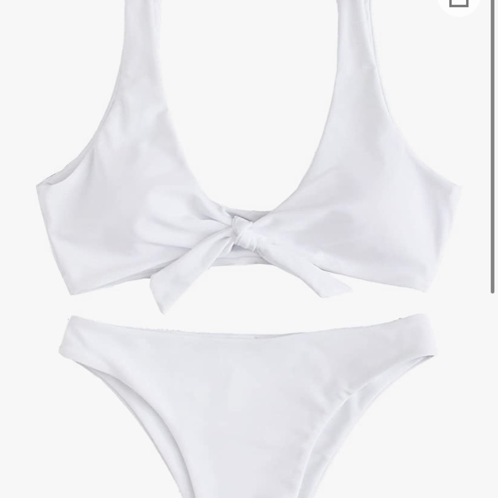 Tie knot white bikini size small - Picture 1 of 1